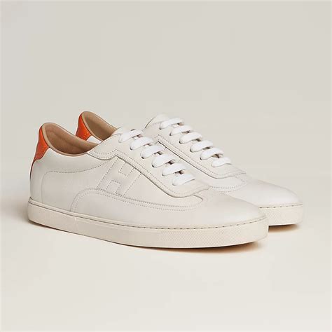 white Hermes sneakers